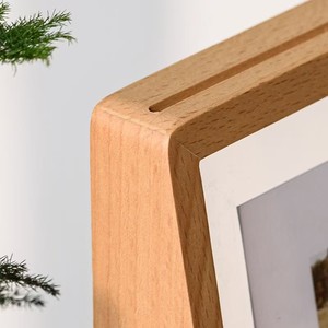 Hình thang khung ảnh bằng gỗ Acrylic hiển thị đứng 6 7 8 inch gỗ sồi Khung ảnh khung ảnh sáng tạo - Product Image 4