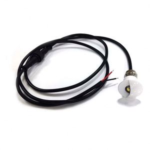 Lumière d'escalier LED encastrée demi-lune 12V 1W IP67 pour extérieur, éclairage de terrasse mini encastré, intensité réglable - Product Image 3