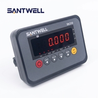 Indicador de Pesaje Inalámbrico Industrial Santwell SK210 con RS232 para Sistema de Báscula de Plataforma y Celdas de Carga