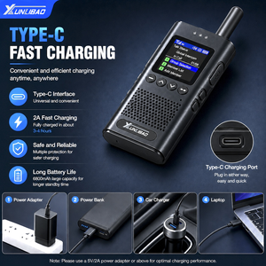 XUNLIBAO Walkie Talkie 4G con SIM Global, 6800mAh, Recargable Tipo-C, Radio Bidireccional Portátil de Largo Alcance, Llamadas en Grupo - Product Image 5