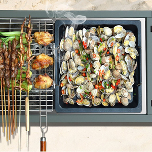 <span class=keywords><strong>Parrilla</strong></span> de carbón de barbacoa <span class=keywords><strong>Argentina</strong></span> sin humo portátil multifunción engrosada al por mayor de fábrica personalizada - Product Image 4