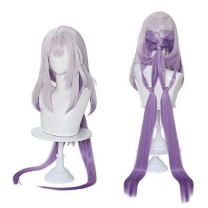 วิกผมยาวตรงแบบถักเปียไล่สีสไตล์คอสเพลย์ผีเสื้อจาก Honkai Impact 3rd Starry Sky Railway พร้อมผมหน้าม้าปัดข้างแบบคลุมทั้งศีรษะ - Product Image 5