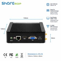 Mini PC de Escritorio Sin Ventilador Sharerdp Factory Bulk Intel Core I3 10110U I5 10310U Serie MB con Doble Pantalla HDMI VGA y 2 Antenas WiFi