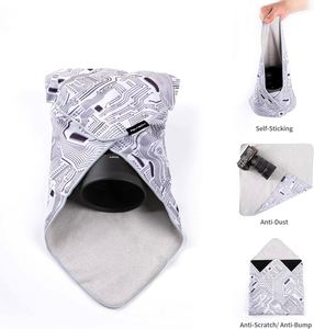 Custom Self-Adhesive Wrap Magic Cloth Washable Protective <b>Camera</b> Lens Cover Laptop/Smartphone Wrapper Business Promotional Gift - Product Image 1