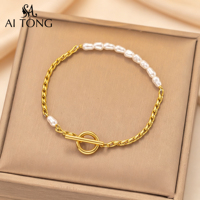 Pulseras de Cadena de Moda con Dijes de Mariposa y Corazón, Chapadas en Oro de 18K, de Acero Inoxidable, Multiestilo, Resistentes al Agua, para Mujer, Regalo