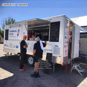 DOT CE Square Candy Floss Galvanized Steel Body Full Kitchen For Cotton Machine Ice Cream Fast Food <b>Concession</b> <b>Trailer</b> - Product Image 5