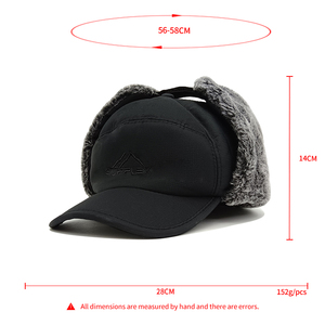 <span class=keywords><strong>Gorro</strong></span> <span class=keywords><strong>de</strong></span> Aviador Personalizado con Orejeras <span class=keywords><strong>de</strong></span> Piel Sintética Cálida para Hombre y Mujer, Gorros <span class=keywords><strong>de</strong></span> Invierno - Product Image 2