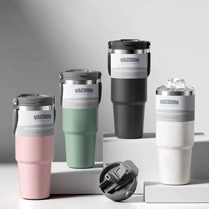 Tùy chỉnh 20/30/40 oz du lịch xe cà phê <span class=keywords><strong>Mug</strong></span> cách điện 304 chân không nước bằng thép không gỉ chai Tumbler với xử lý - Product Image 1