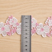 Dentelle brodée florale en gros, motif ajouré multicolore pour robes, abayas, tenues de mariée et décoration de vêtements