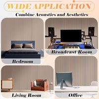 Panneau mural acoustique blanc haute densité moderne panneau adhésif insonorisant pour studio maison mur acoustique de luxe design