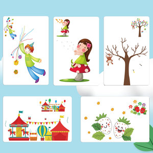 Zhorya enfants graffiti <span class=keywords><strong>aquarelle</strong></span> peinture livre d'activités non toxique lavable jouets éducatifs ensemble de peinture au doigt pour les enfants - Product Image 4