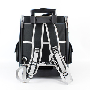 Tas Travel ransel keranjang anjing tahan air hewan peliharaan bergulir ransel pembawa anjing tas Travel Mesh dengan roda untuk anak anjing kucing - Product Image 5