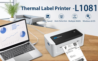 Printer Label dan Stiker Thermal Langsung Milestone MHT-L1081 4x6 USB untuk Usaha Kecil Tersedia
