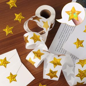 500pcs/Roll Sparkly Star Sticker <b>for</b> Kids Painting DIY Gifts Packaging Festival Decoration Children Education Reward Sticker - Product Image 6