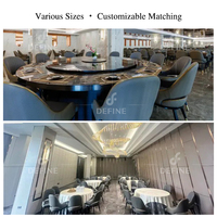 Ensembles de mobilier de restaurant moderne sur mesure, mobilier de salle à manger de luxe, tables de restaurant d'hôtel, ensembles de chaises en cuir
