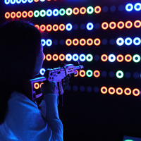 Système de simulation de tir au pistolet laser interactif mural avec cibles infrarouges multi-ID, jeux d'arcade 6-en-1 pour enfants/adultes