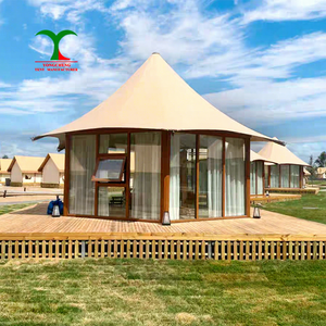 <span class=keywords><strong>Hotel</strong></span> de lujo al aire libre Living Resort Custom Homes Wood Canvas Lodge Glamping Hut con baño <span class=keywords><strong>Safari</strong></span> Lodge Carpas - Product Image 1
