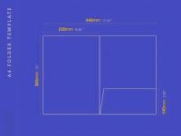 Dossier de documents en carton personnalisé imprimé Fangda 9x12 pouces avec pochette, dorure à chaud, pelliculage brillant/mat, pour cartes de visite