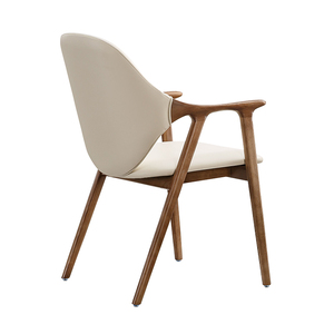 Italian Modern Solid Wood Cross Back <b>Dining</b> <b>Chair</b> for Kitchen Living Room Restaurant Furniture - Product Image 4