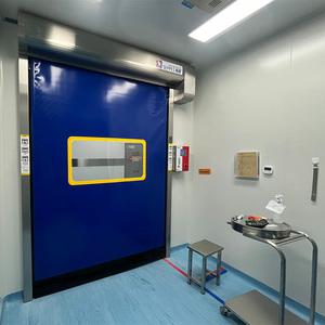 Porta Rapida Automatica a Zip 4000x4500mm, Velocità 0.6-1.5m/s, Barriera di Sicurezza a Infrarossi, 220V, Tenda in PVC per Magazzino - Product Image 2