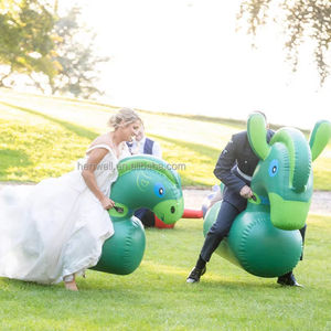 Jeu <span class=keywords><strong>gonflable</strong></span> portatif de course de chevaux de Derby de cheval <span class=keywords><strong>gonflable</strong></span> avec les chevaux pleins d'entrain gonflables multiples - Product Image 1