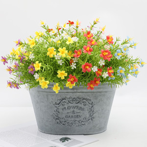 Ramo de Flores Silvestres Artificiales Guanyi, Margaritas y Camelias de Seda Plástica, Decoración para Bodas y Hogar, Accesorios para Fotografía en Exteriores - Product Image 4