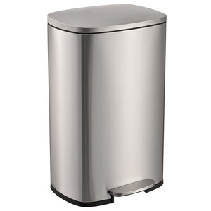 Bán hàng nóng 50L thép không gỉ bền đạp chất thải bin cho nhà bếp và phòng tắm tái chế lưu trữ ở nhà - Product Image 1
