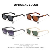 Lunettes de soleil de style italien, design original OEM, protection solaire extérieure, verres TAC, acétate de haute qualité, lunettes de soleil carrées personnalisées