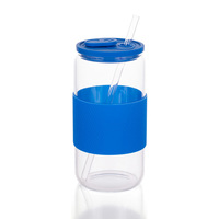 Gobelet sport personnalisé en gros de 16 oz, sans plomb, réutilisable, avec paille et bouchon, portable, à paroi simple, marque CF, couvercle en silicone coloré