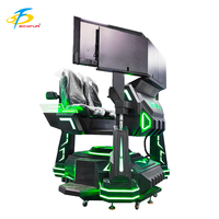 Simulador de Carreras Triaxial de 3 Grados de Libertad y 3 Pantallas, Equipo de Movimiento Dinámico para Arcade, Simulador de Conducción para Centro de Juegos Arcade