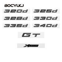 Emblème Chiffres Lettres ABS Noir Brillant GT 320i 320d 325i 325d 330i X-Drive pour BMW Série 3 E90 E46 F30, Autocollant de Logo de Coffre de Voiture
