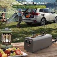 Station de recharge portable 5 kW V2L CCS2 NACS pour Tesla Model 3 X Y avec prise Nema 5-15 V2L V2H pour la maison 120v Déchargeur