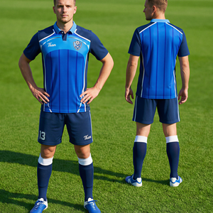 Maillots de football tendance 2026 en polyester sublimé à séchage rapide, uniformes d'entraînement à faible coût, kits d'équipe personnalisés avec logo, vêtements de sport - Product Image 2