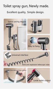 Lightweight ABS Small <strong>Spray</strong> Gun Dual Purpose Switch Powerful <strong>Water</strong> Flow <strong>Simple</strong> Install Fits Anywhere - Product Image 3