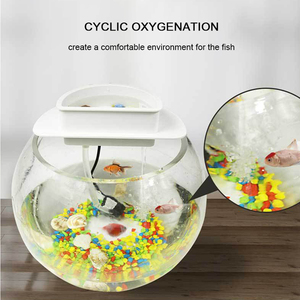 フィルター付きクリスタル飛散防止丸型特大プラスチックフィッシュボウル - Product Image 4