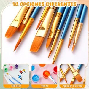 Kit de Pintura Acrílica por Números para Adultos, 40x50cm, Paisaje Pintado a Mano, Ecológico, Moderno, con Lienzo Enrollado Antiarrugas y <span class=keywords><strong>Pinceles</strong></span> - Product Image 5