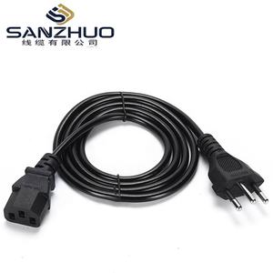 Câble d'alimentation brésilien 3 conducteurs 10A 250V, prise femelle IEC C13, câble d'extension 3x0,75mm 1,8M pour appareils informatiques de bureau à domicile - Product Image 2