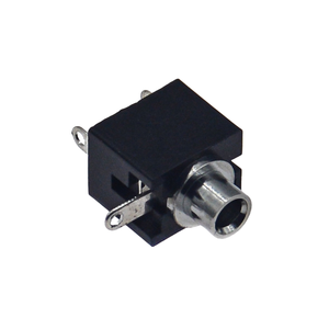 Prise audio PJ-201 2,5 mm, montage vertical à 3 broches à travers le trou, boîtier en laiton sans écrou fileté - Product Image 2