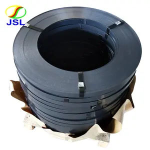 Ruban à mesurer en acier de couleur noire de haute qualité, bande de mesure 32mm, bobine de cerclage en acier, bracelet en acier pour l'emballage