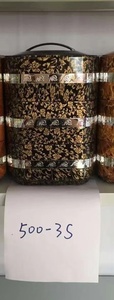 Ensemble chauffe-plats premium 4,5 L, pot de conservation alimentaire à trois couches, pot isotherme élégant à grain de bois, <span class=keywords><strong>plateau</strong></span> de service buffet - Product Image 3