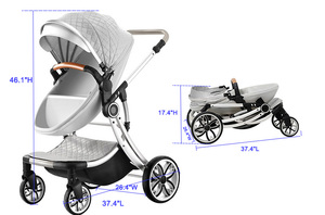 รถเข็นเด็กพับได้ JXB น้ำหนักเบา พกพาสะดวก ใช้ได้ทั้งในบ้านและนอกบ้าน รุ่น Baby Star Push Premium สำหรับเดินทางโดยเครื่องบิน - Product Image 2