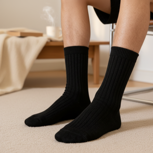 <span class=keywords><strong>Chaussettes</strong></span> d'hiver en laine épaisse unisexes, <span class=keywords><strong>chaudes</strong></span>, douces, respirantes, mi-mollet, pour hommes et femmes, pour le travail en extérieur - Product Image 3