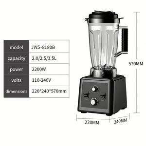 Mixeur professionnel haute vitesse, robot culinaire et broyeur robuste pour usage commercial ou domestique - Product Image 5