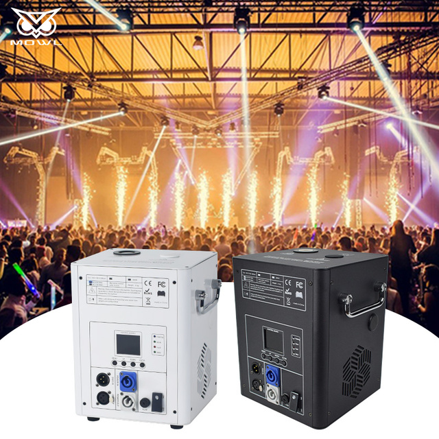 750W Cold Fireworks Machine DMX512 Spark Fountain Machine for Wedding Stage Remote Control Cold Sparkler Machine
