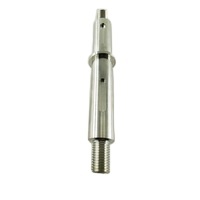 Eje de rodamiento de varilla roscada de acero al carbono 45 #/12L14/4140 de precisión de mecanizado CNC OEM con entrada de acero inoxidable - Product Image 2