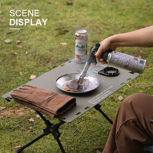 Campingmoon Placa de Acero Inoxidable para Hornear, Asar y Preparar Huevos, Accesorios para Antorcha de Fuego, Lengüeta de Estabilización - Product Image 5