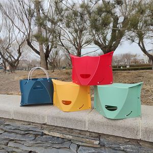 Free Sample Card <b>Folding</b> <b>Stool</b> Outdoor Portable Chair Camping Fishing Basket <b>Folding</b> <b>Stool</b> Plastic <b>Stool</b> Holds up to 440 Lbs - Product Image 4