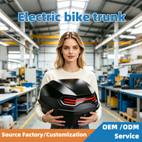 AFTFA Boîte de rangement pour vélo de grande capacité, épaissie, coffre à bagages, boîte arrière pour vélo électrique, fabricant