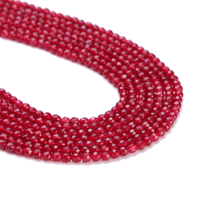 ลูกปัดมูนสโตนสีรุ้งขนาด 8 มม. อัญมณีสีน้ำเงินขัดเงา พร้อมมิเนอรัล คอรัล อาเกต ตาแมว สำหรับขาย - Product Image 5