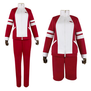Star's Edge Uma Musume Tracey Academy Uniform <b>Cosplay</b> Costume Red White Sportswear Long Pants Shorts Style - Product Image 1